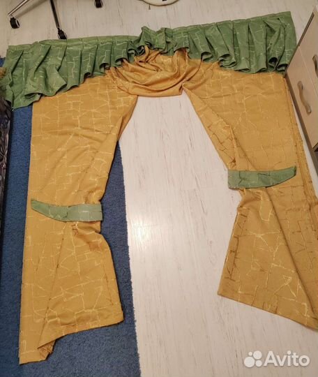 Шторы с ламбрекеном бу