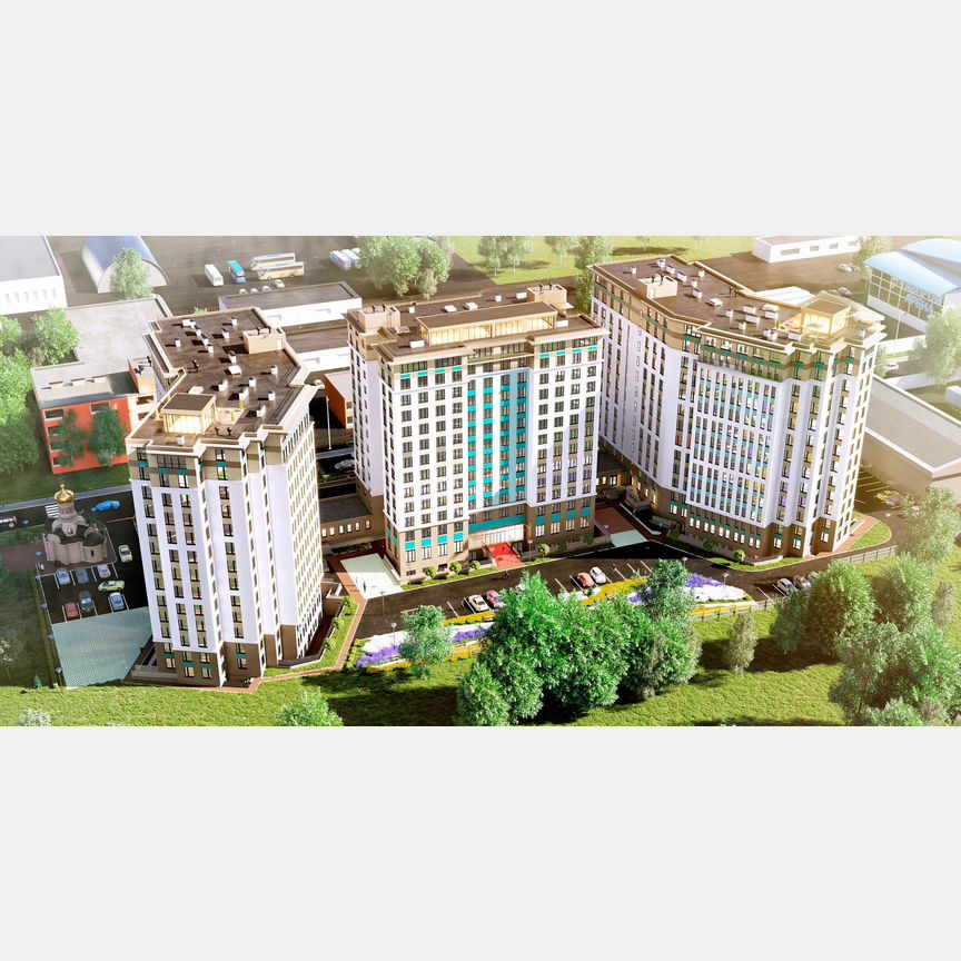 1-к. апартаменты, 39,8 м², 11/13 эт.