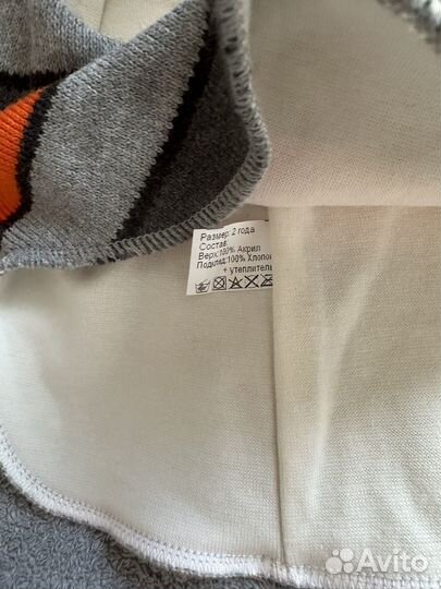 Шапка шлем kotik на 2 года новая