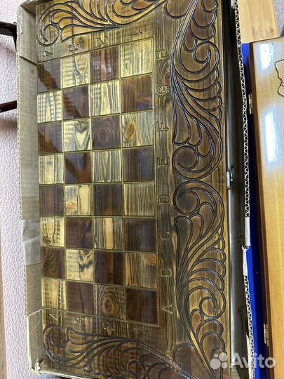 Шахматы резные деревянные