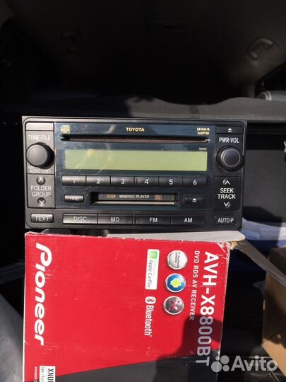 Оригинальная японская магнитола Toyota ist рабочая