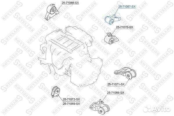 Подушка двс задняя МКПП mazda 626 gf/gw 1.8-2.0 97