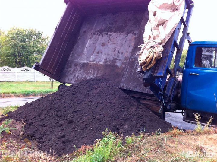Чернозем рассыпчатый 1-15 тонн с доставкой