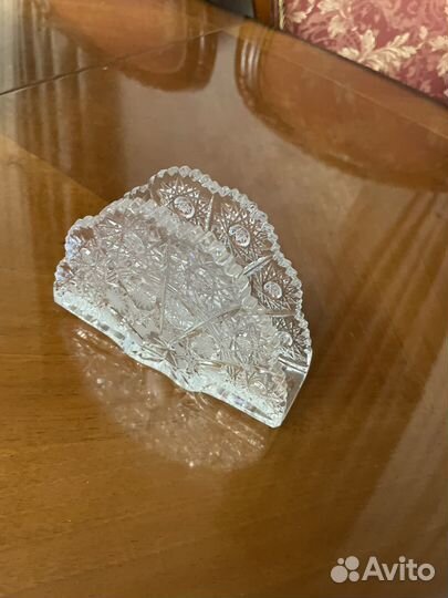 Хрустальная салфетница glasspo