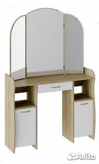 Стол туалетный «София Т2» Дуб Сонома, Белый