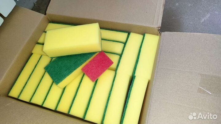 Губки для мытья посуды, машины, для тела, салфетки