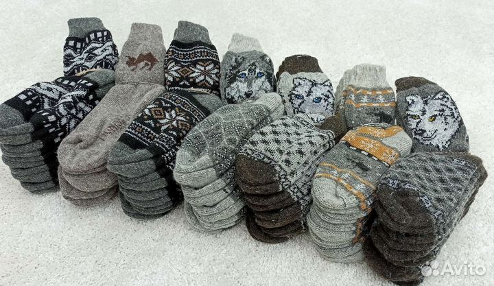 Шерстяные носки овечья шерсть