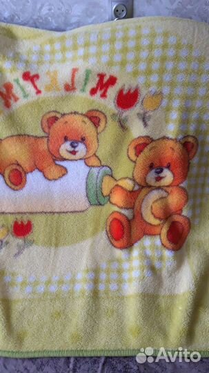 Плед детский плюшевый