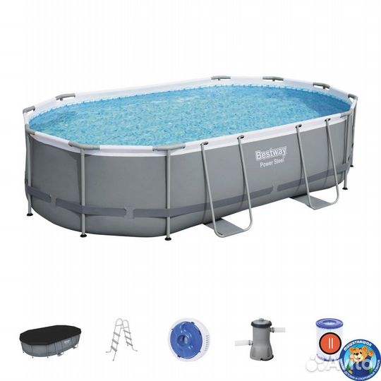 Каркасный бассейн Bestway 56448 488х305х107