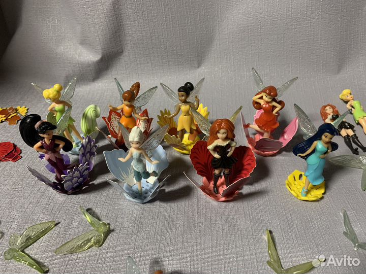 Феи диснея(киндер-сюрприз) и доп запчасти к ним