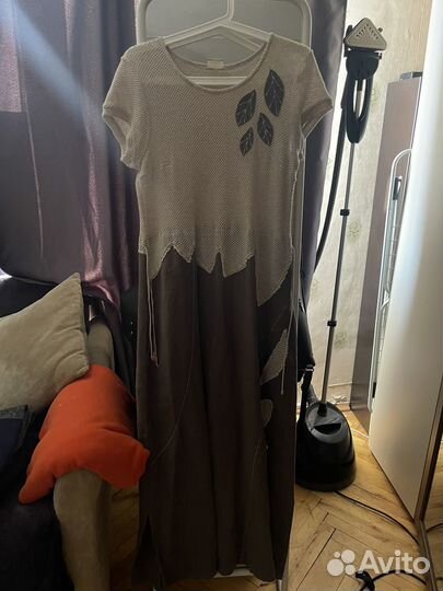 Платье макси (лён)