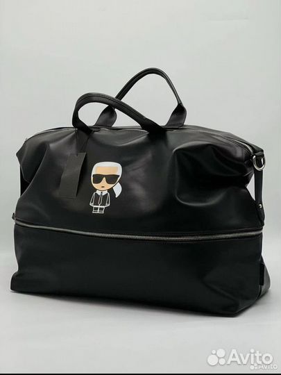 Сумка дорожная Karl Lagerfeld натуральная кожа