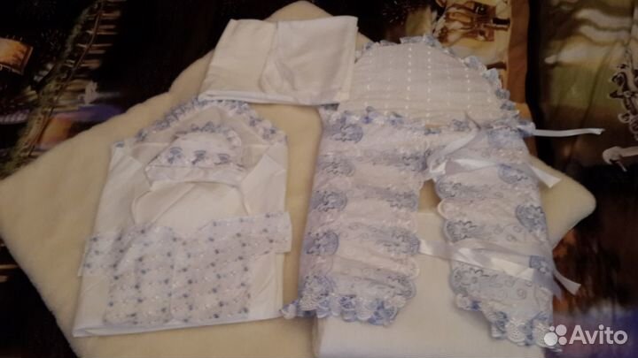 Зимний комплект на выписку для мальчика