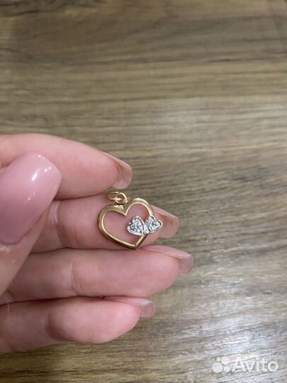 Кулон подвеска сердце