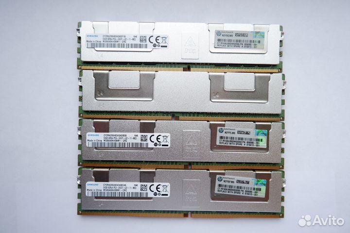 64Gb Серверная память ddr4 2400T LR HP 809085-091