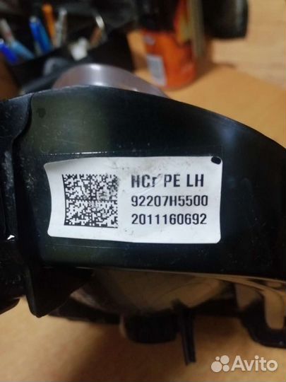 Фара противотуманная hyundai solaris 20- lh