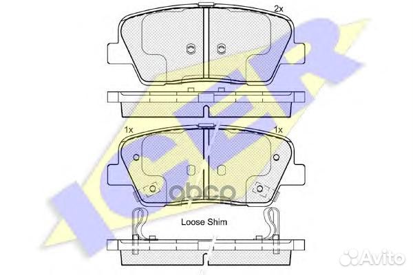 Колодки задние hyundai Santa Fe III/KIA Sorento