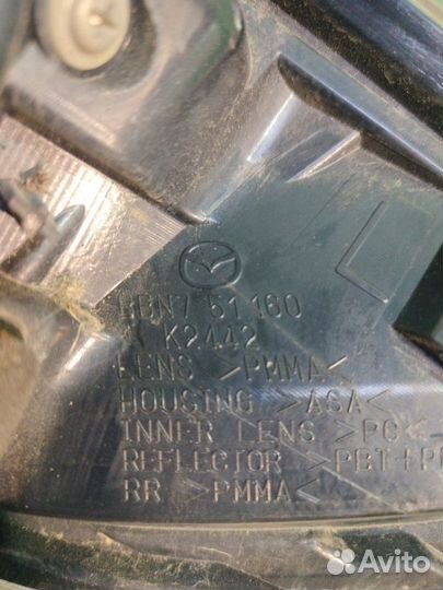 Фонарь задний левый Mazda 3 BL 1.6 2010