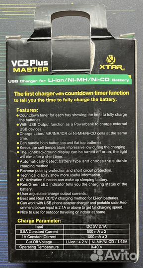 Зарядное устройство для аккумуляторов ааа,аа,18650
