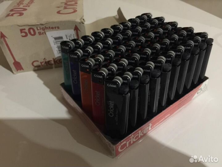 Зажигалка cricket - 50 шт. Оригинал