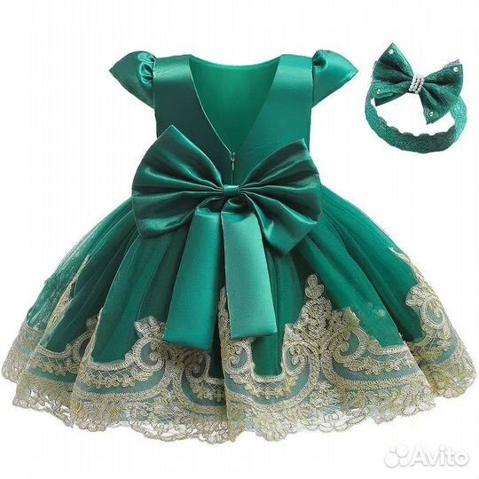 Нарядное платье для девочки 89-104