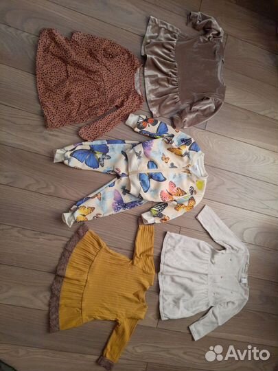 Детские вещи на девочку пакетом 86 92