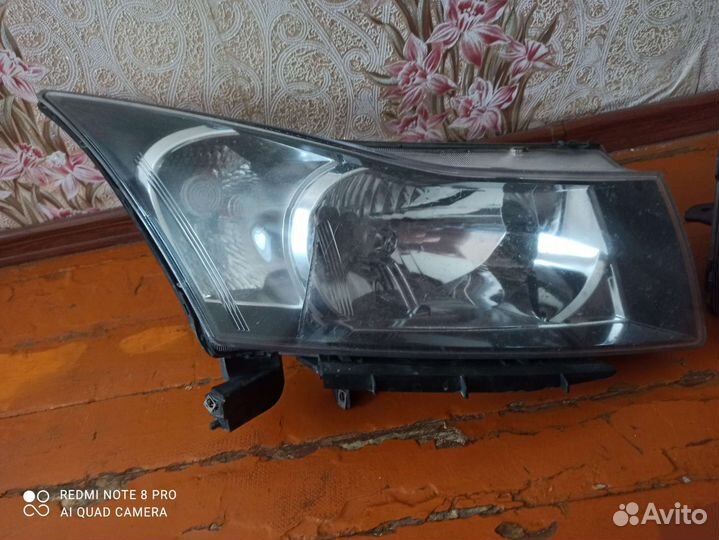 Передние фары на chevrolet cruze