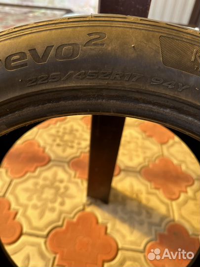 Hankook Ventus V12 Evo2 K120 225/45 R17 и 245/40 R17