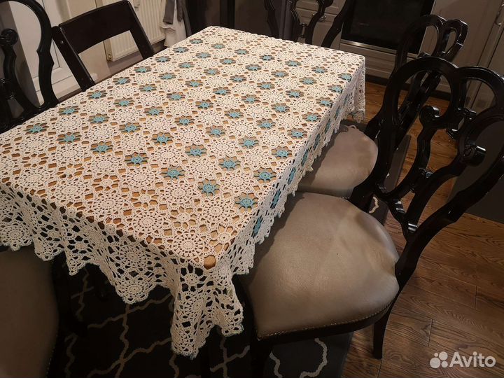 Кружевная скатерть хлопок