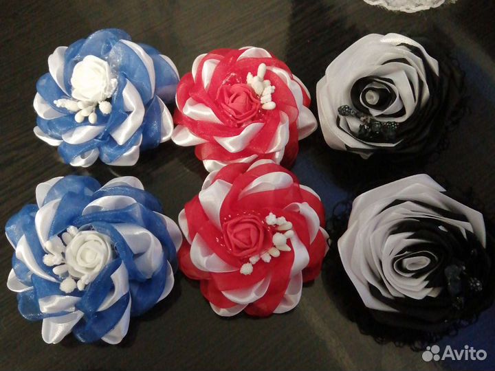 Бантики для волос ручной работы