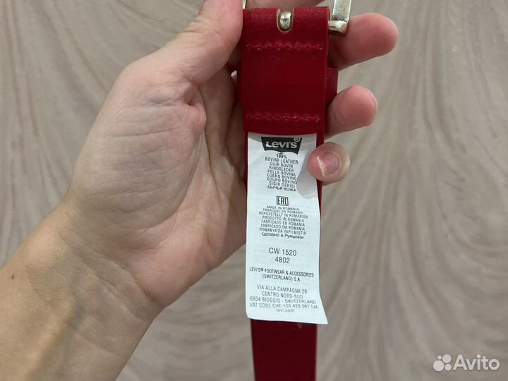 Ремень кожаный levis