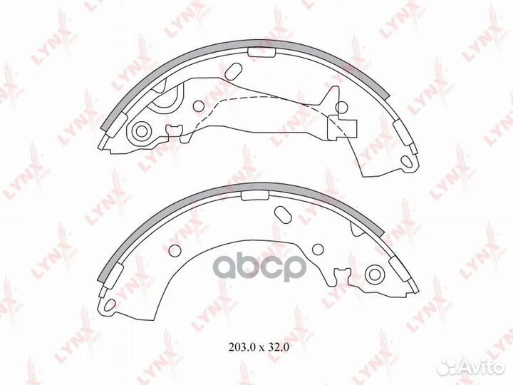 BS-3600 колодки барабанные Hyundai Getz 02-10