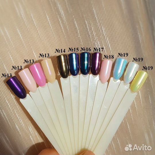 Стартовый набор для маникюра. Пигменты (втирки)