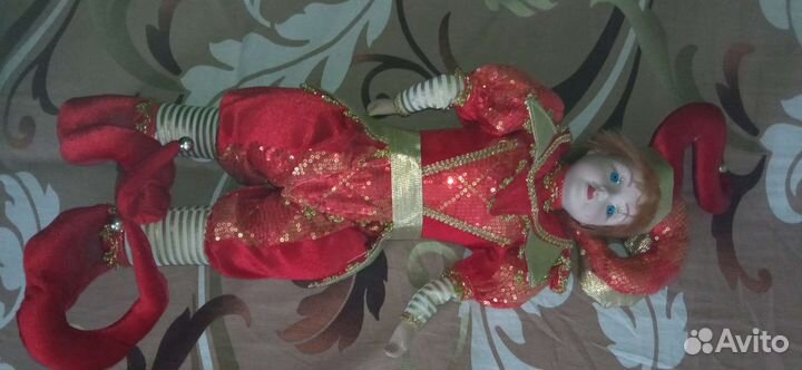 Кукла шут,заводная