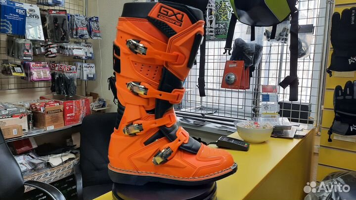 Мотоботы Gaerne GX 1 GoodYear оранжево-черные