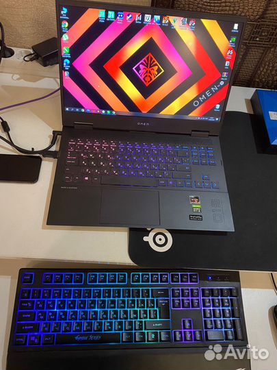 Мощный Игровой ноутбук HP omen / RTX 3070 / 5800H