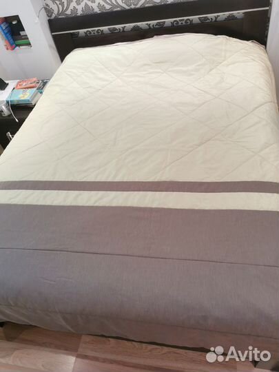 Комплект шторы и покрывало на двуспальную кровать