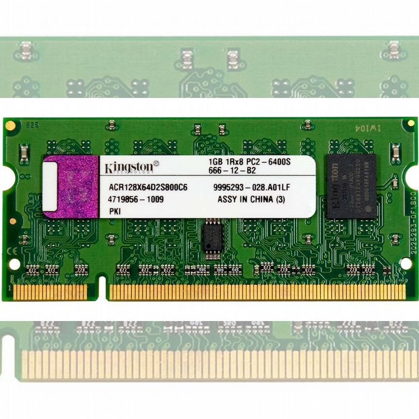 [ACR128X64D2S800C6] Оперативная Память Kingston 1gb Acr128x64d2s800c6