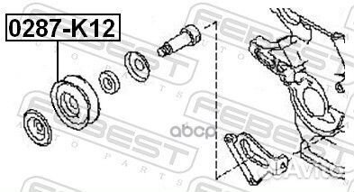Ролик натяжной 0287-K12 0287-K12 Febest