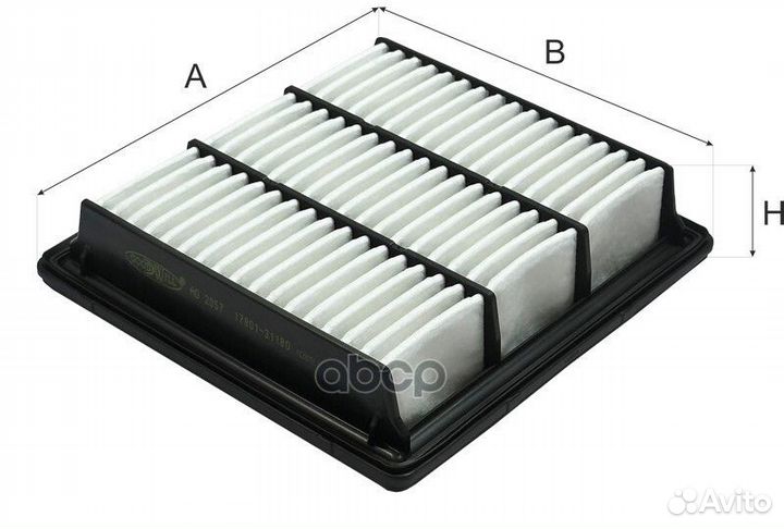 Фильтр воздушный toyota LC300, Prado 250 AG2057