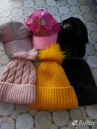 Шапки для девочки зимние и кепки