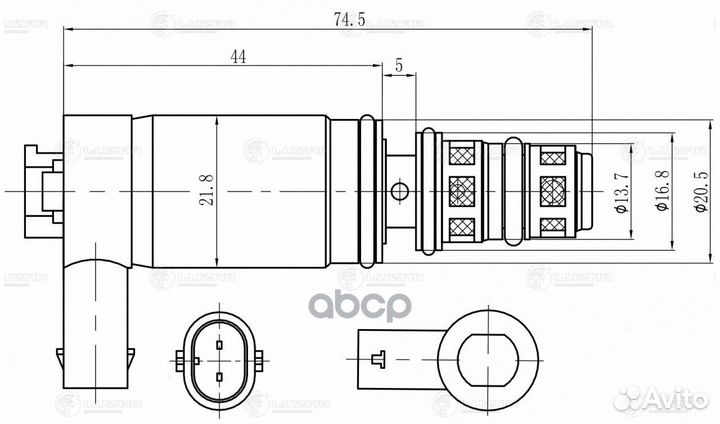 Клапан кондиционера opel astra J 10- (тип Delph