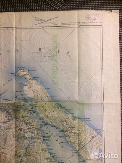 Антикварная карта. Николаевск. Секретно. Иркутск