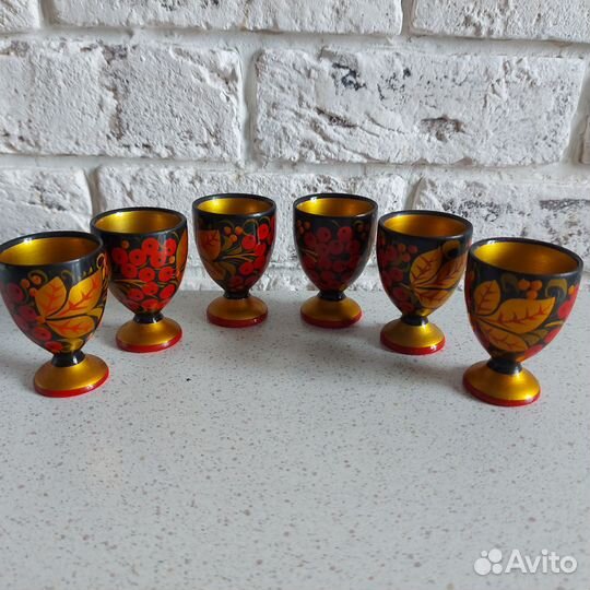 Набор рюмок хохлома