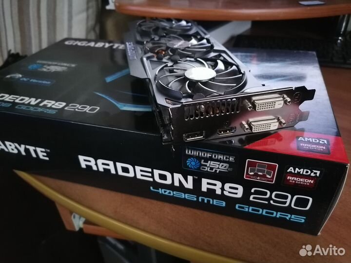 Видеокарта gigabyte R9 290 Windforce 512bit