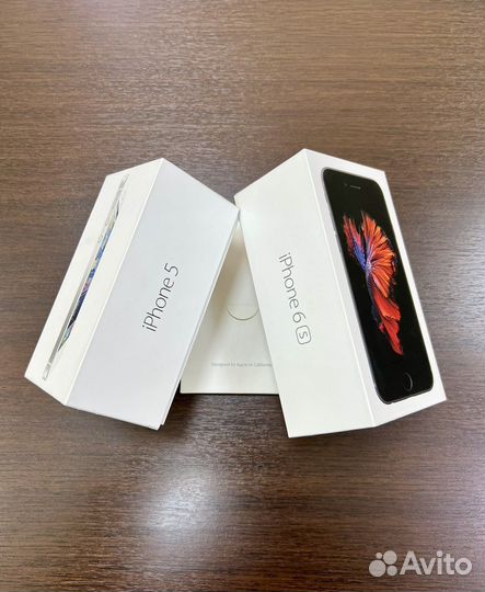 Коробки от iPhone 6S 32 GB и iPhone 5 16 GB (2 шт)