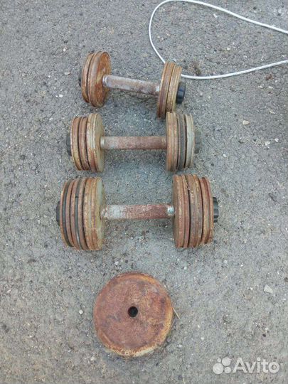 Гантели разборные бу