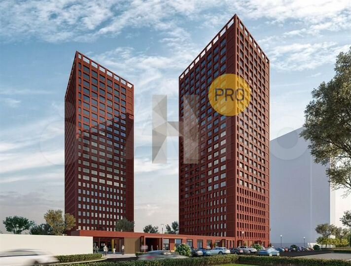 2-к. квартира, 54,4 м², 18/25 эт.