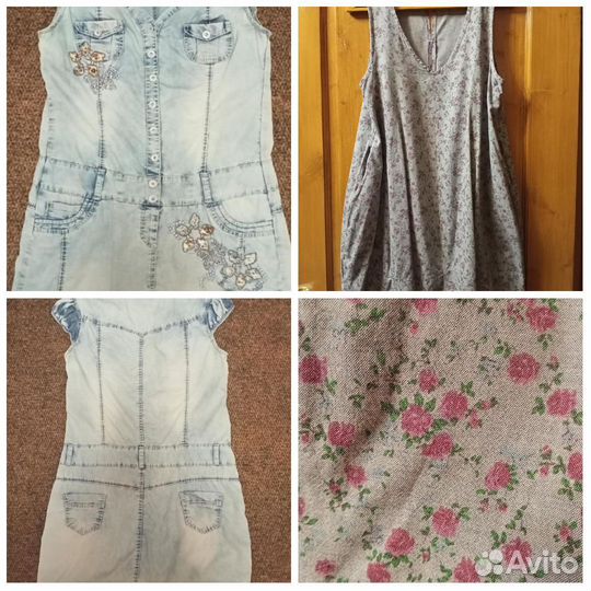 Платье джинсовые 48-50 размер