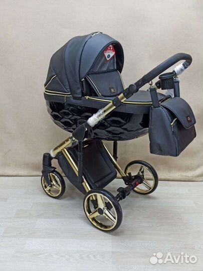 Коляска детская 2в1 / 3в1 Adamex Chantal кожа